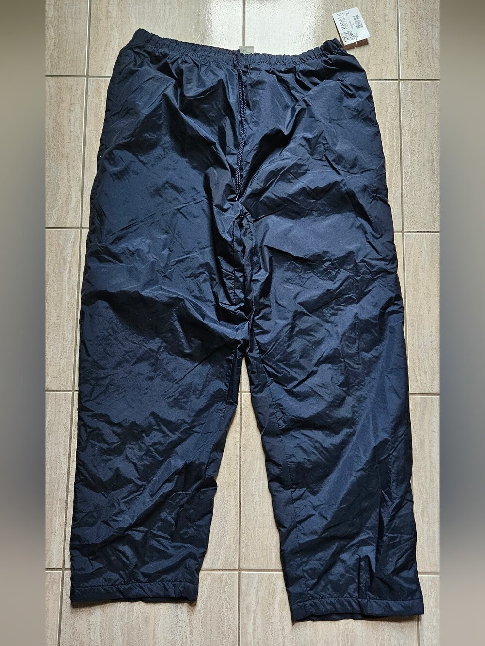 NWT Men's Haband Active Joe Windbreaker Track Pants XL Navy Blue
